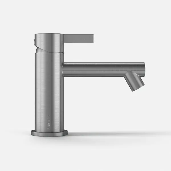 ArkiLife AVAO AA501 - S-storlek, Tvättställsblandare, Borstat rostfritt stål