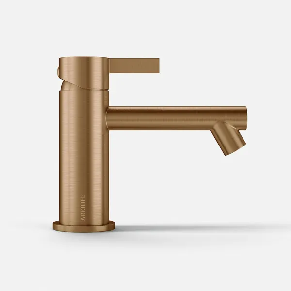 ArkiLife AVAO AA501 - Tvättställsblandare i storlek S, PVD borstad koppar