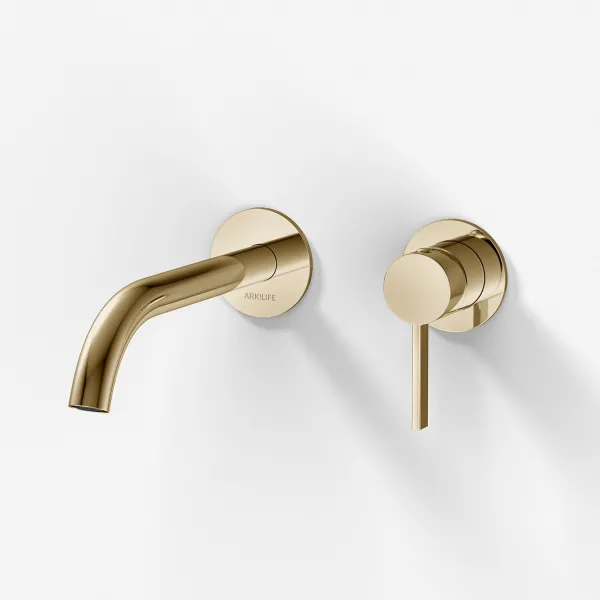 ArkiLife AVAO AA502 - Tvättställsblandare med 22 cm pip, PVD polerad mässing