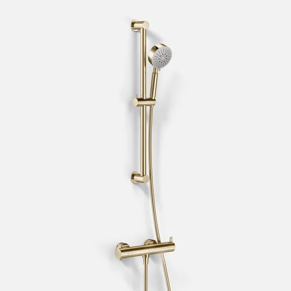 ArkiLife AVAO AABT204 S01 - Termostat inkl. Duschset, PVD polerad mässing