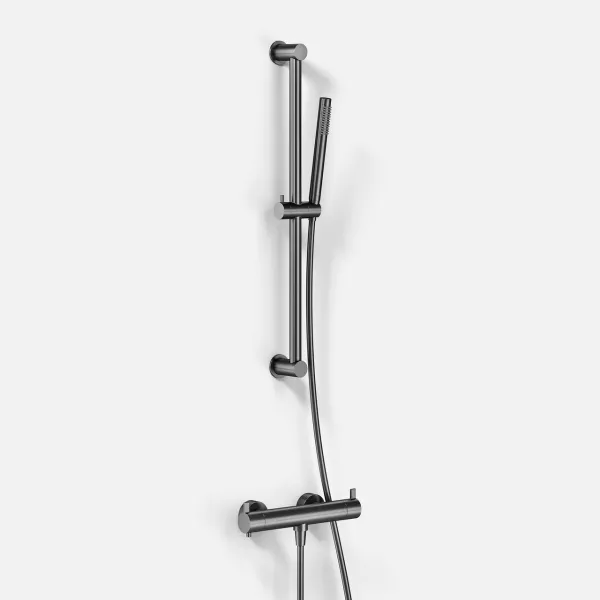 ArkiLife AVAO AABT204 S02 - Termostat inkl. duschset, Stick, PVD borstad pistolmetall