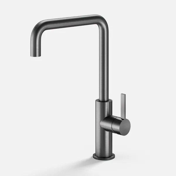 ArkiLife AVAO AAKV101 - Köksblandare med 22 cm U-pip, PVD Borstad Gun Metal