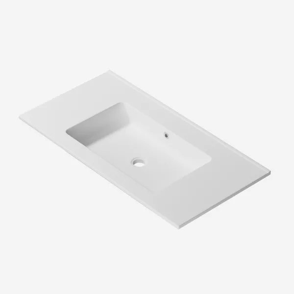 ArkiLife Ceramo® AC9046 - Mattvit, utan kranhål