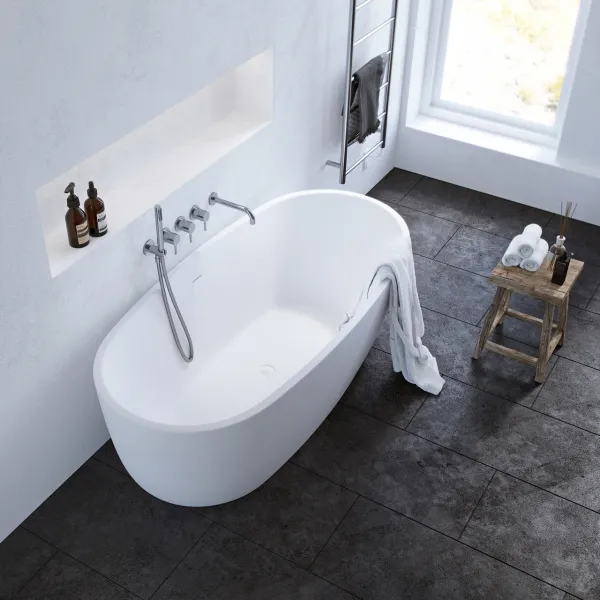 ArkiLife Nomi AN170 - Badkar 170x80 cm, Matt vit