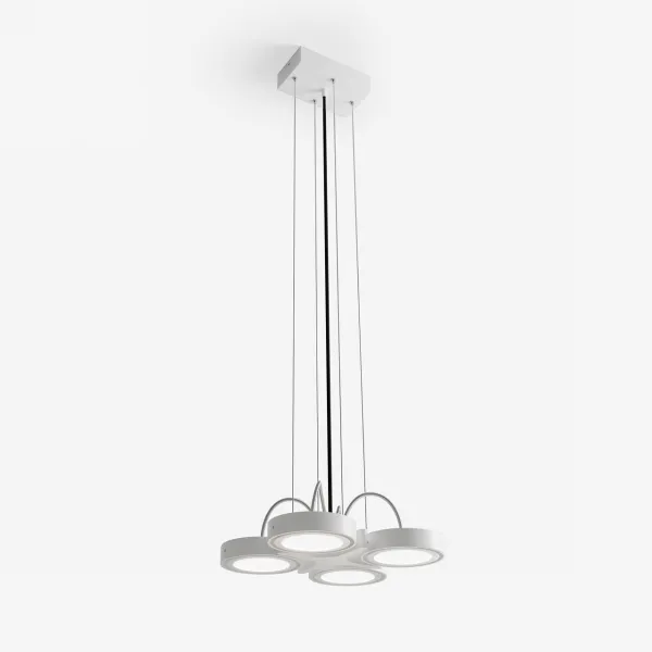 Big A04 - LED-takpendel, matt vit