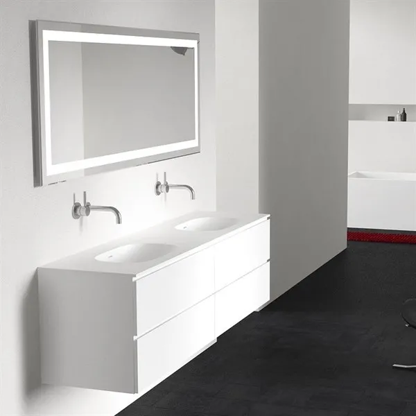 Frontline Soft 180D - Badrumsmöbler, matt vit