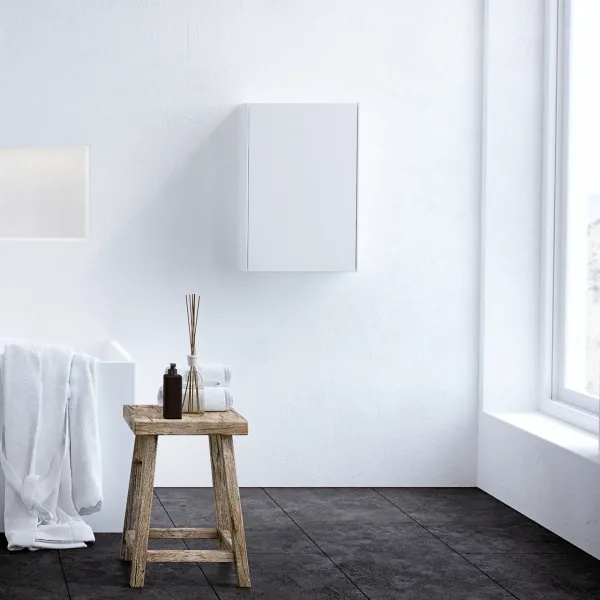 Copenhagen Block BHC4160 - 40x15x60 cm Väggskåp, Matt vit