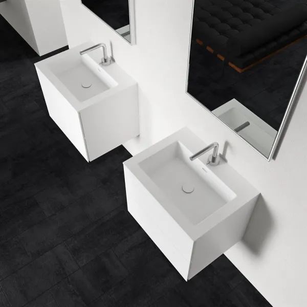 Block Soho 60 - Tvättstuga 60x46 cm, Matt vit