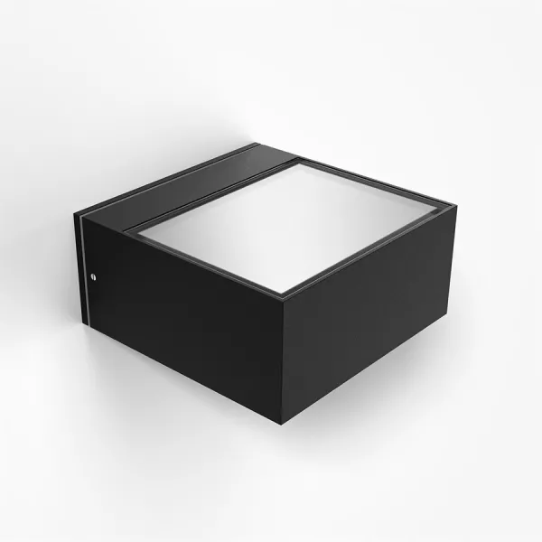 BLOX 1 - 24W LED-vägglampa, matt svart