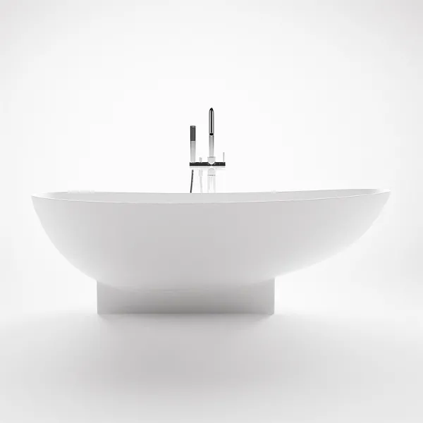 Boheme 182H - Badkar 182x82 x 59h, Massiv Matt vitt SolidTec®