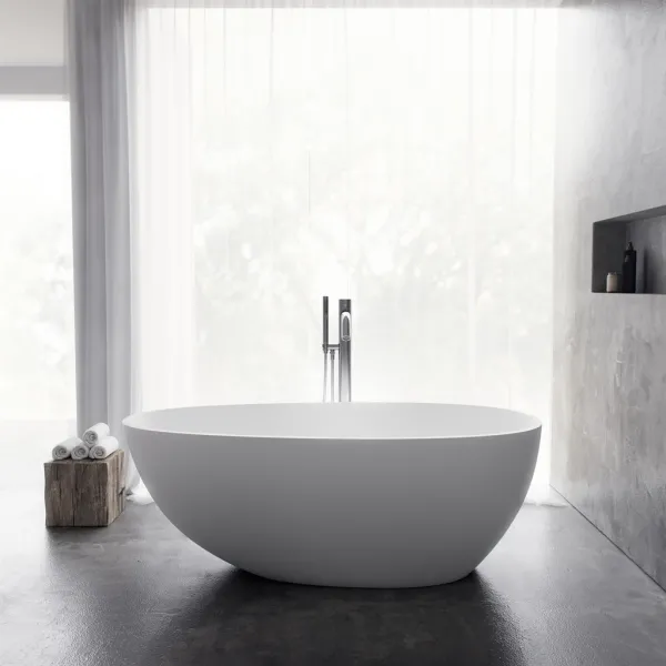 Boheme XL 150 - Badkar 150x76, Massiv Matt vit SolidTec®