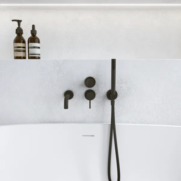 Semplice SBR901 S11 - Badkar/duscharmatur, mattsvart