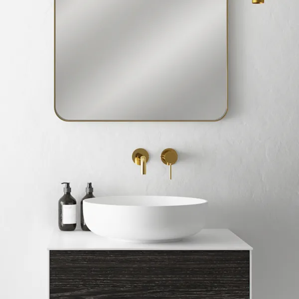 Cheese O - Ø40 cm Handfat, Matt vit SolidTec®