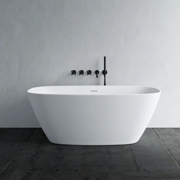 Chic 150 - Badkar 150x72 cm, Slim Design, Matt vit