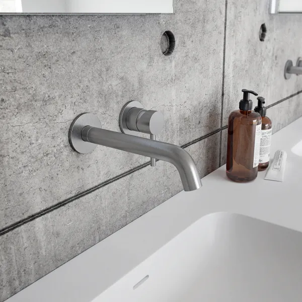 Classwell C04 - Tvättställsblandare, borstat rostfritt stål