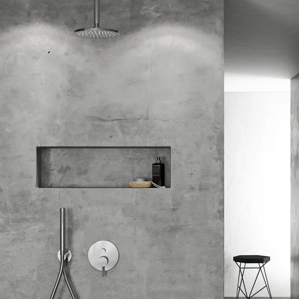 Classwell C16 S03 - Rain DeLuxe Ø20, med takarm, borstat rostfritt stål