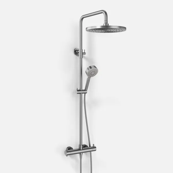 Classwell C900 - Termostatset XL Rain DeLuxe Ø30 EasyClean, borstat rostfritt stål