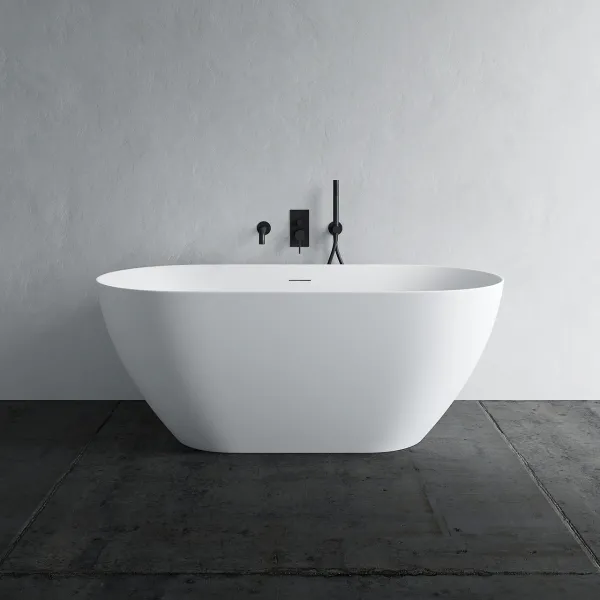 Coco 150 - Badkar 150x72 cm, Slim-Design, Matt Vit