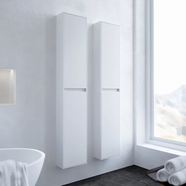 Copenhagen Block BHC3116 - 30x15x160 cm högskåp, matt vit