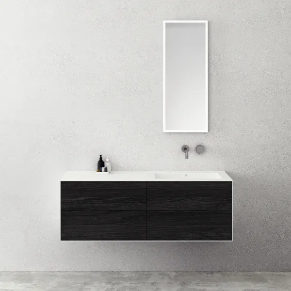 Copenhagen Chic 140R - Corian®, rökt svart ek