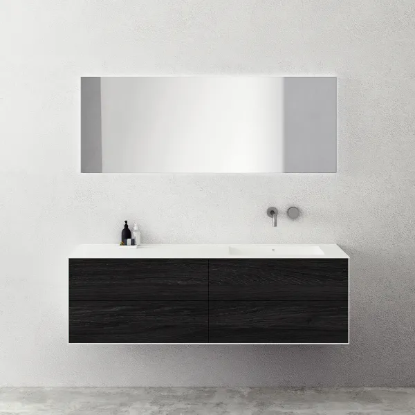 Copenhagen Chic 160R - Corian®, rökt svart ek