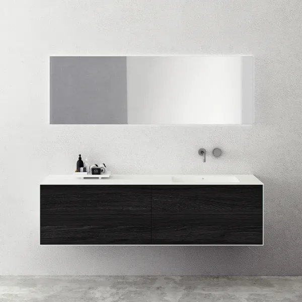 Copenhagen Chic 180R - Corian®, rökt svart ek