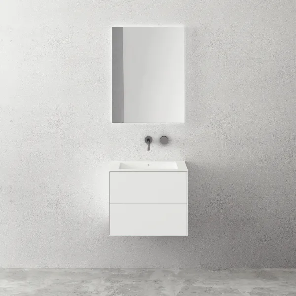 Copenhagen Chic 60 - Badrumsmöbler, Corian®, Mattvit