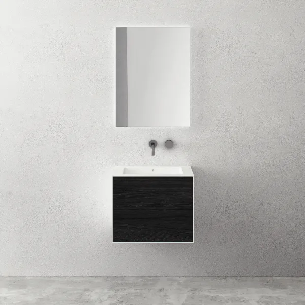 Copenhagen Chic 60 - Badrumsmöbler, Corian®, Rökt svart ek