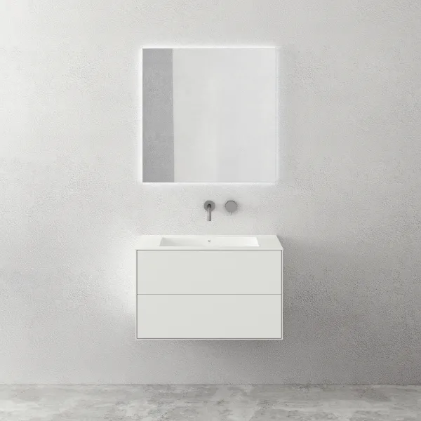 Copenhagen Chic 80 - Badrumsmöbler, Corian®, Mattvit