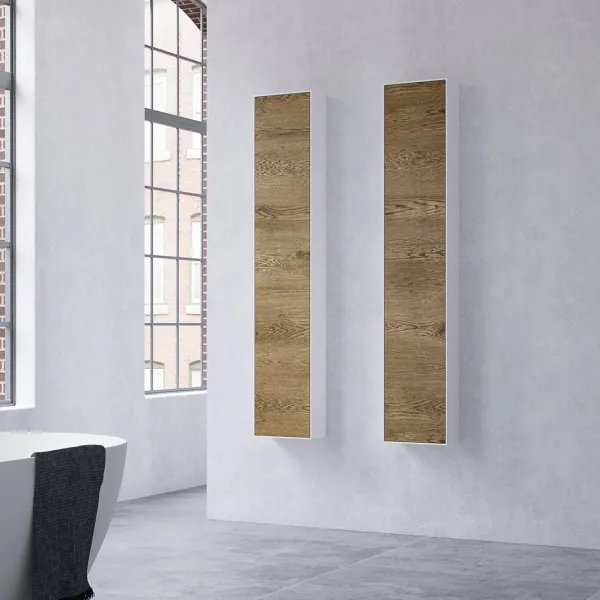 Copenhagen Chic CC1630 - Högskåp i Mattvid Corian® och Raw Wild Oak