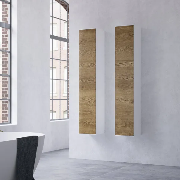 Copenhagen Chic CC3530 - Högskåp i Mattvid Corian® och Raw Wild Oak