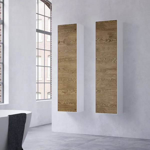 Copenhagen Chic CC3540 - Högskåp i Mattvid Corian® och Raw Wild Oak