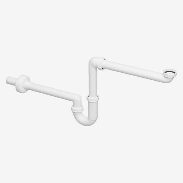 Pladsbesparende vandlås til badmøbler - Ø32 mm