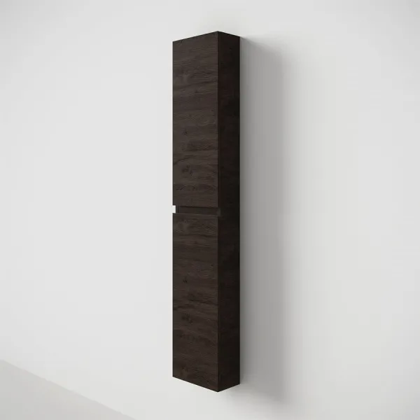 Copenhagen Front - 162x30x15 cm Högskåp, Rökt Svart Ek