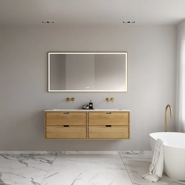 CPH Tapwork Soho 160D - MKII, Skåp i naturek inklusive mattvit SolidTec diskho