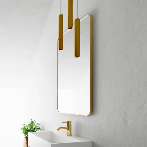 Déco Dé Lux 60x90 - Borstad mässing