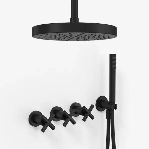 Fly Classic FBR704 S03 - XL Rain DeLux Ø24 cm, Tak, Mattsvart