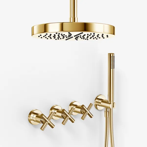 Fly Classic FBR704 S03 - XL Regn DeLux Ø24 cm, Tak, Mässing Natur