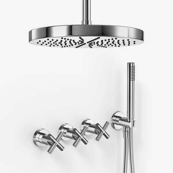 Fly Classic FBR704 S04 - XXL Regn DeLux Ø28 cm, Tak, Krom