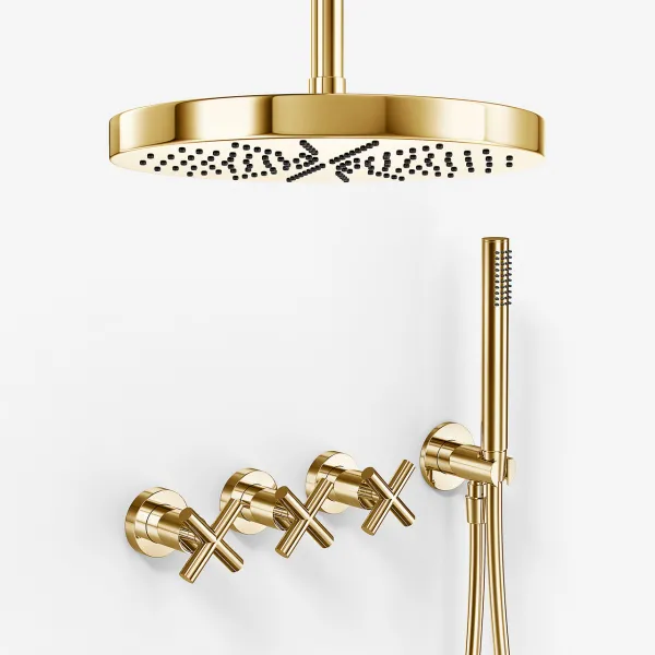 Fly Classic FBR704 S04 - XXL Regn DeLux Ø28 cm, Tak, Mässing Natur