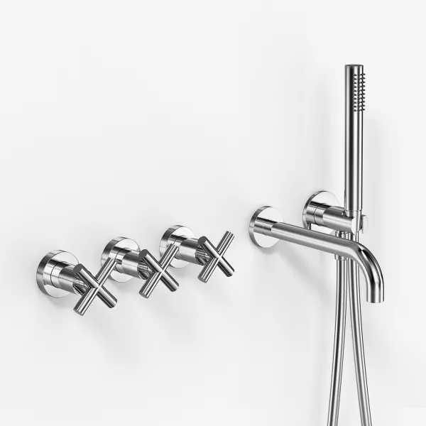 Fly Classic FBR704 S09 - Badkar/duschset, krom