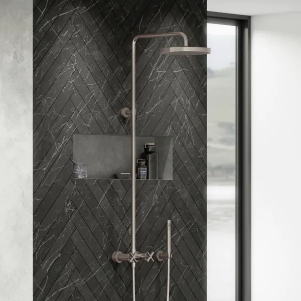 Fly Classic FBR7100 - XL Rain DeLux Dusch Ø24, PVD Borstad Stål