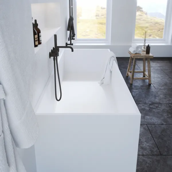 Frozen Tub 170 - Badkar 170x72, Massivt Matt VitSolidTec®