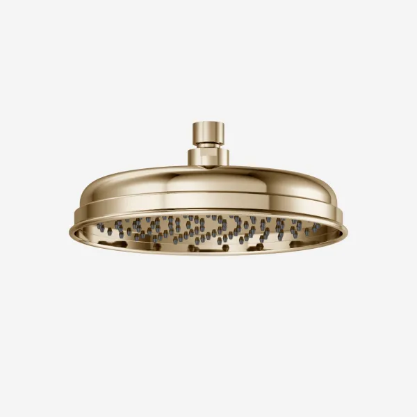 Hassel&Teudt HBR212 - H&T Rain DeLuxe Ø21 cm., duschhuvud m/EasyClean, Polerad mässing Natural