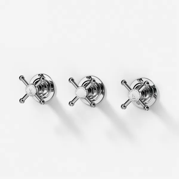 Hassel&Teudt HBR704 - 2-vägs duschblandare, krom