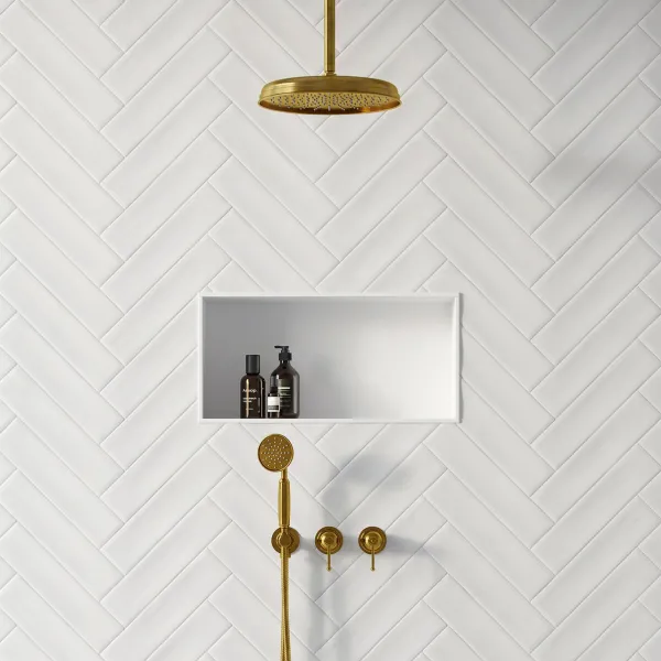 Hassel&Teudt HBR801 S04 - Duschset Ø31 cm, Tak, Polerad Mässing Natur