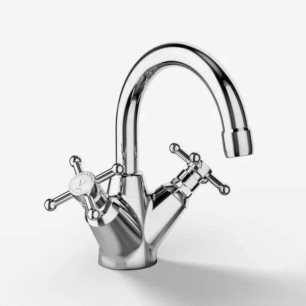 Hassel&Teudt HHV102 - Tvättställsarmatur, krom