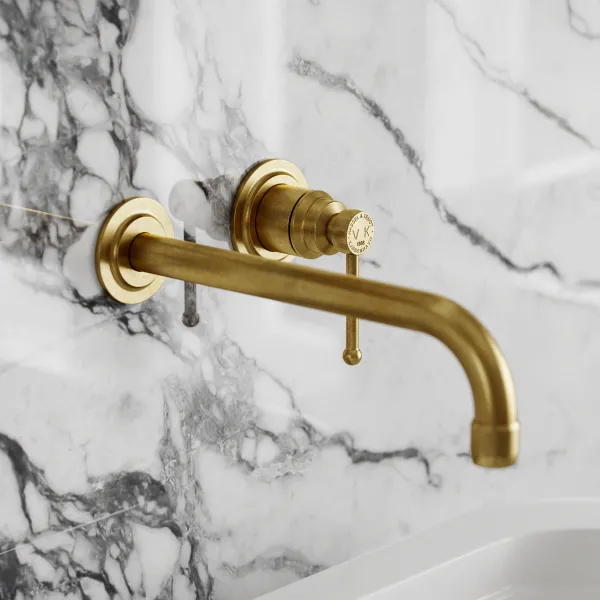 Hassel&Teudt HHV402 - Tvättställsarmatur, Polerad Mässing Natur