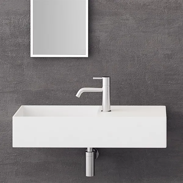 Kubo 75L - 75x32, Handfat till vänster Solid SolidTec®