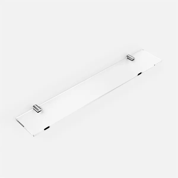 Minimalism M25 - Glashylla m/ 2 st. hållare, krom